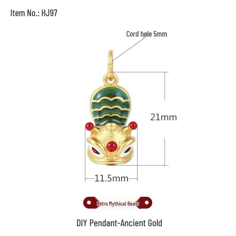 Ancient Gold Sand Cloisonné Beads for DIY Jewelry: Small Drop Pendant Necklace & Bracelet Accessories