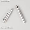 LT Hongdian Short Metal Pocket Fountain Pen Cartridge System Gift Box Stylish Business Student Calligraphy Pen M2