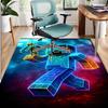 Gamer Pattern Rug, Indoor/Outdoor Mat, for Picnic, Gameroom, Bedroom, Office, Living Room, Home Decor Carpet, Birthday Gift