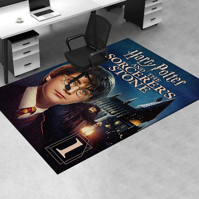 

Harry Potter and the Sorcerer s Stone Poster Print Office Mat Home Decor Office Desk Chair Rugs Chair Carpet for office Chair Mat Gift For H 60cm by 90cm