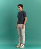 PANICALE Light Gray Micro Pattern Cotton Blend Pants