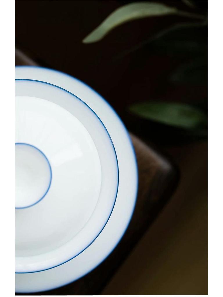 Customizable Handmade Sancai Gaiwan White Ceramic Tea Bowl - Thin-walled Kung Fu Tea Set