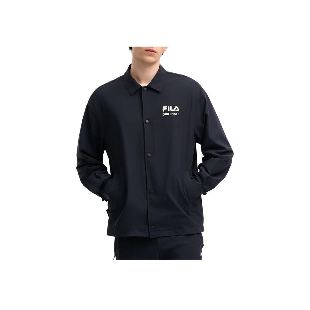 New FILA ORIGINALE 2025Q1 Coat Men's Jet Black F11M519501FBK