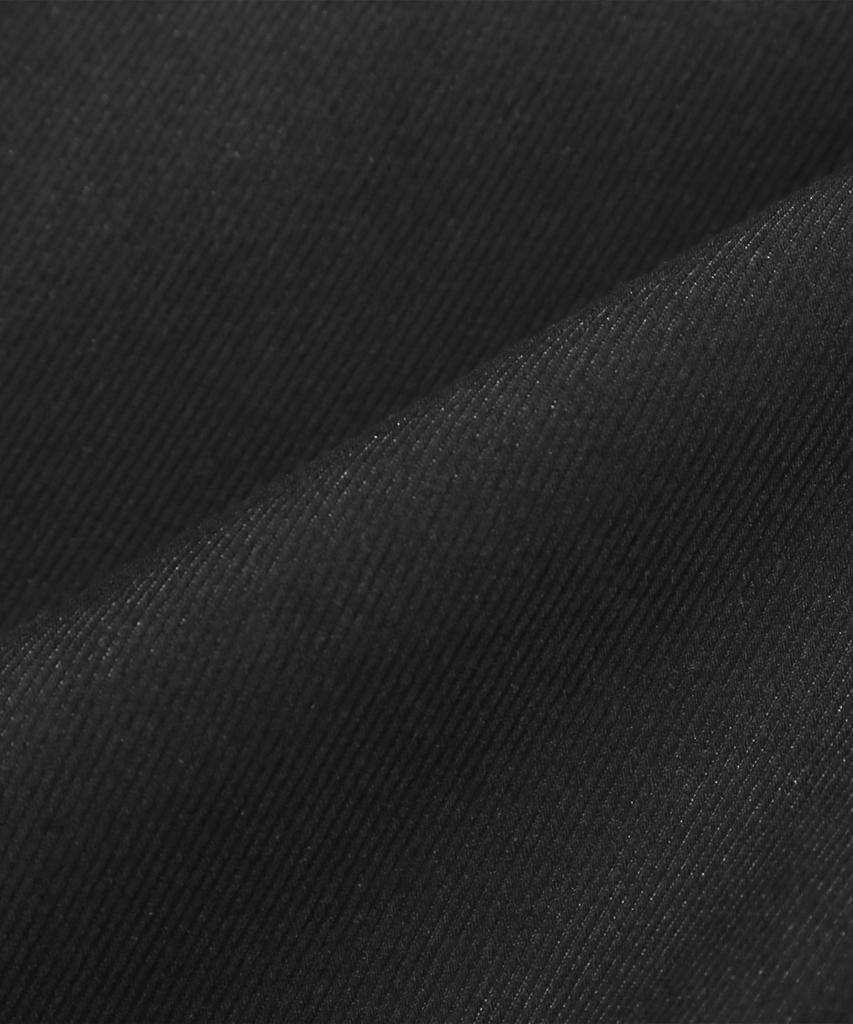 Trillion Twill Rivet Blouson Zip-Up Jacket (Black)