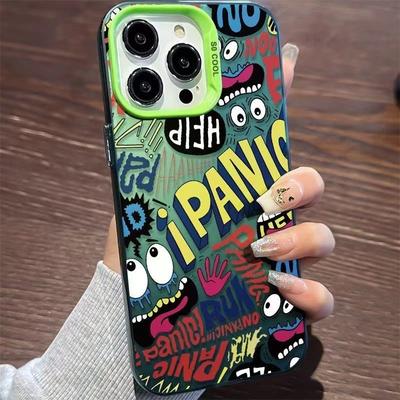 Surprise Graffiti iPhone16promax Mobile Phone Case 15plus Anti-drop 14 for Apple 12 Creative 11 Trend