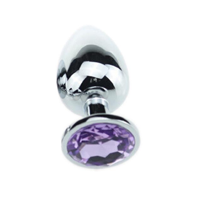 1PCS Small Size Metal Crystal Stainless Steel Anal Plug Jewelled Anal Butt Plug Sex Toys Products