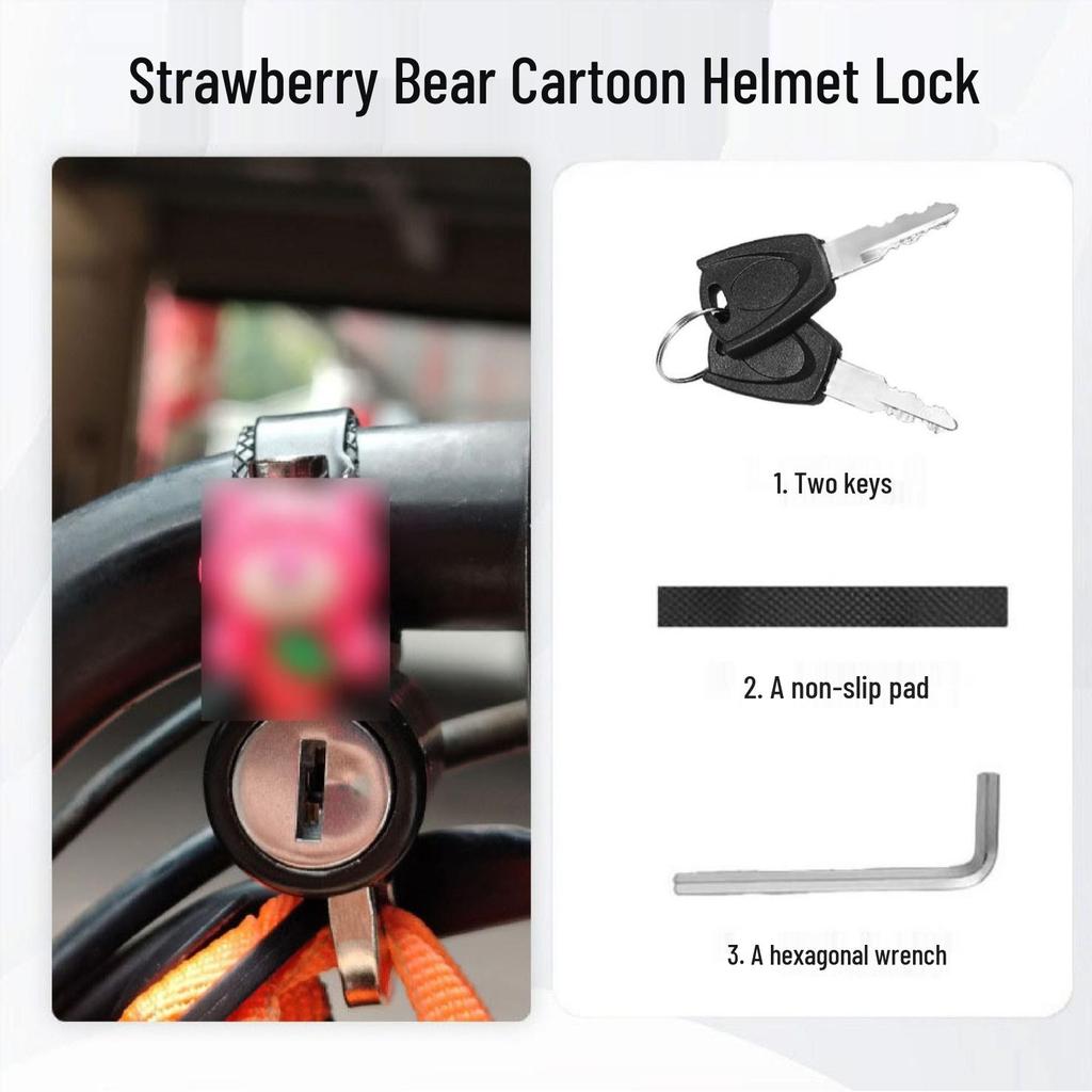 Universal Anti-theft Helmet Lock for Electric Vehicles and Bicycles