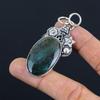 925 Silver Oval Bloodstone Gemstone Engagement Wedding Elegant Pendant Jewelry