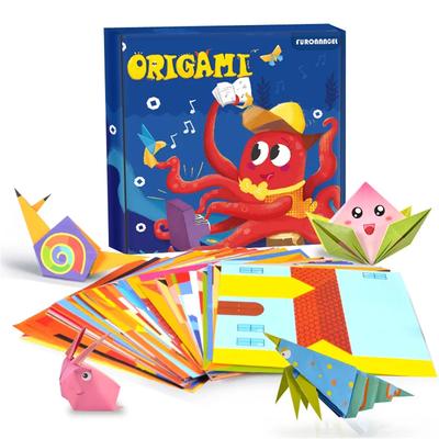 108 Seiten Montessori Spielzeug Cartoon Tier Origami Papier DIY Kinder Handwerk Spielzeug Handwerk Parper Kunst Lernspielzeug für Kinder Geschenk
