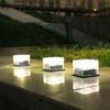Waterproof Solar Ice Brick Garden Lights - Outdoor Glass Deck & In-Ground Lights