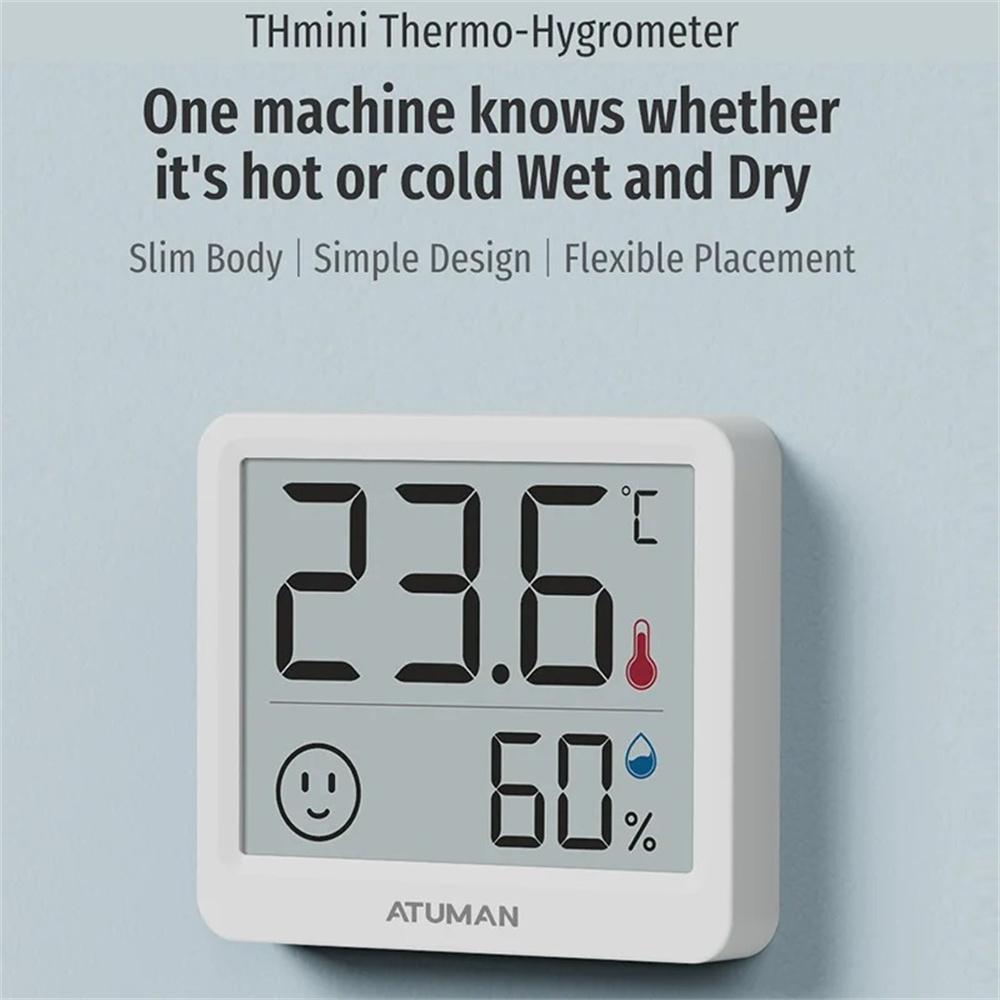 Digital Thermometer Hygrometer with 2.5 Inch LCD Screen Mini Indoor Outdoor Humidity Temperature Meter Gauge for Home Garden