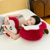 Super cute apple plush toy children's doll girls office throw pillow bedside table chair pillow home ornament