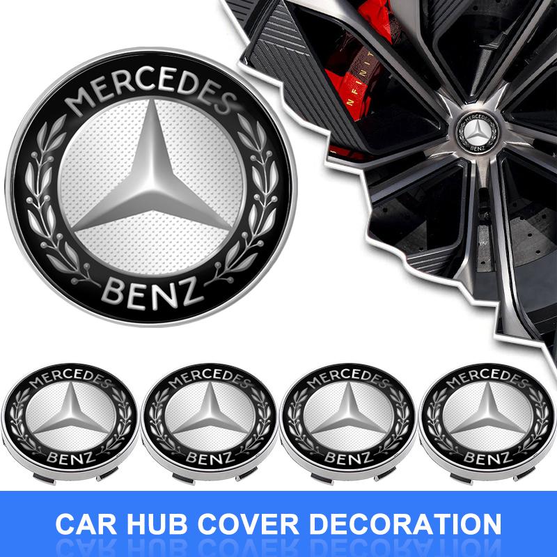 Radnaben-Mittelkappe, Felgennaben-Staubschutzabdeckung, Emblem-Aufkleber für Mercedes-Benz C500 C200 C300 ABCE GLA CLA GLK GL ML GLE V177 W247 W207