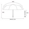 Full-Automatic Umbrella Stormproof for Rain Umbrella Wind Resistant Foldable Umbrella 24 Ribs Large High Quality Umbrella Stand