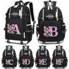 26 English Letter K-Pop Demon Hunters Backpack Large Capacity Bookbag Laptop Unisex Student Boy Girl School Bag Large Capacity Travel Outdoor Bag Gift