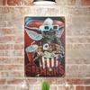Retro Gremlins Horror Metal Sign - 8x12 Inch Vintage Tin Poster, Ideal Decor for Horror Fans, Home, Cafe & Bar