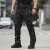 Men's Tactical Pants, Water-Resistant, Durable, Multi-Pocket, Outdoor Workwear, Black, Comfortable Fit