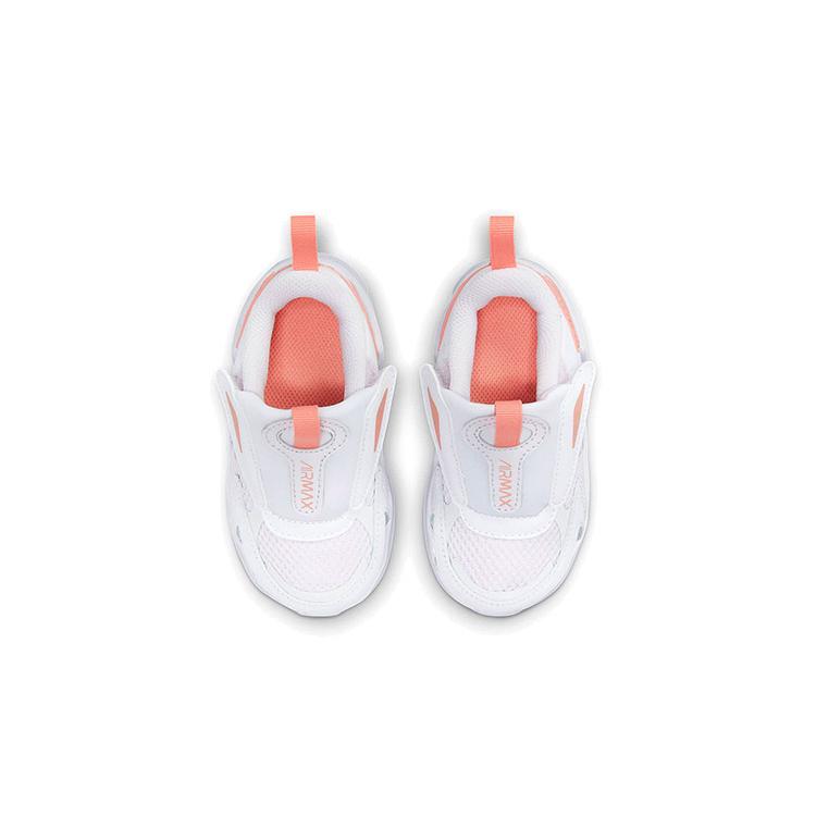 Nike Air Max Bolt Synthetic Leather Low top Toddler Shoes White Pink Infant And Toddler CW1629-501