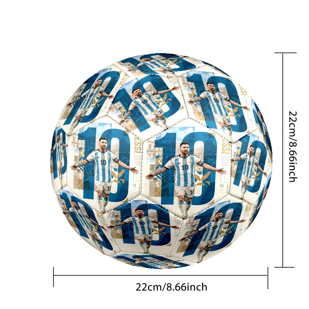 Messi 10 Number Number Soccer Star Soccer Ball Size 5 Football Machinestitched Indooroutdoor Universal Football Surprise Collection Gift