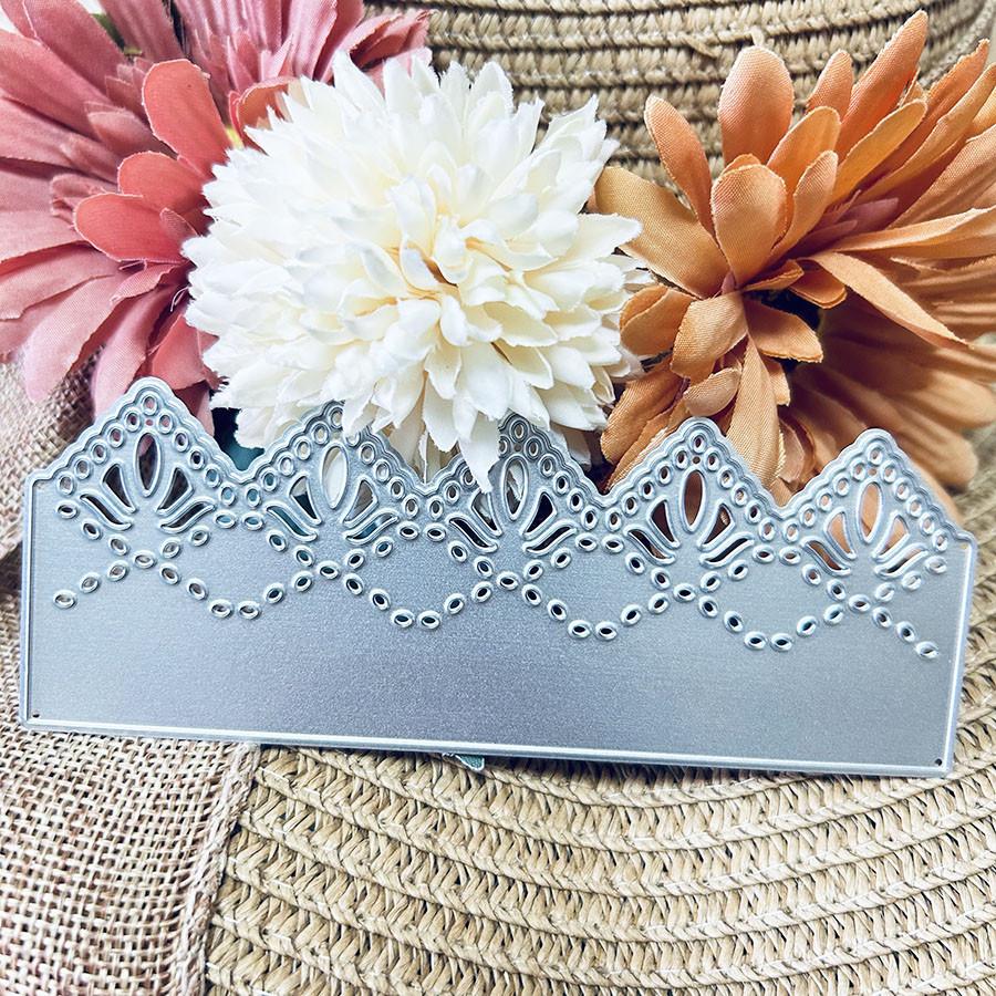 Maple Leaf Lace Edge Border Metal Cutting Dies for DIY Scrapbooking Album Embossing Paper Cards Decorative Crafts