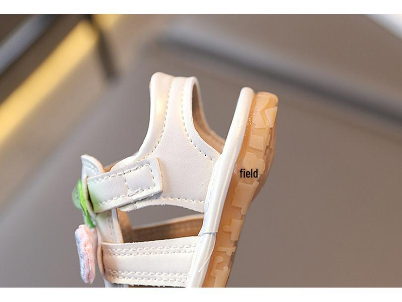 Baby Girl Summer Cherry Princess Squeaky Sandals - Soft Sole, Non-slip Toddler Shoes