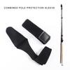 3 Set Cane Sleeves Protector Case Fastening Straps Fishing Rod Tip Covers Rod Tie Reusable Outdoor Fishing Accessories