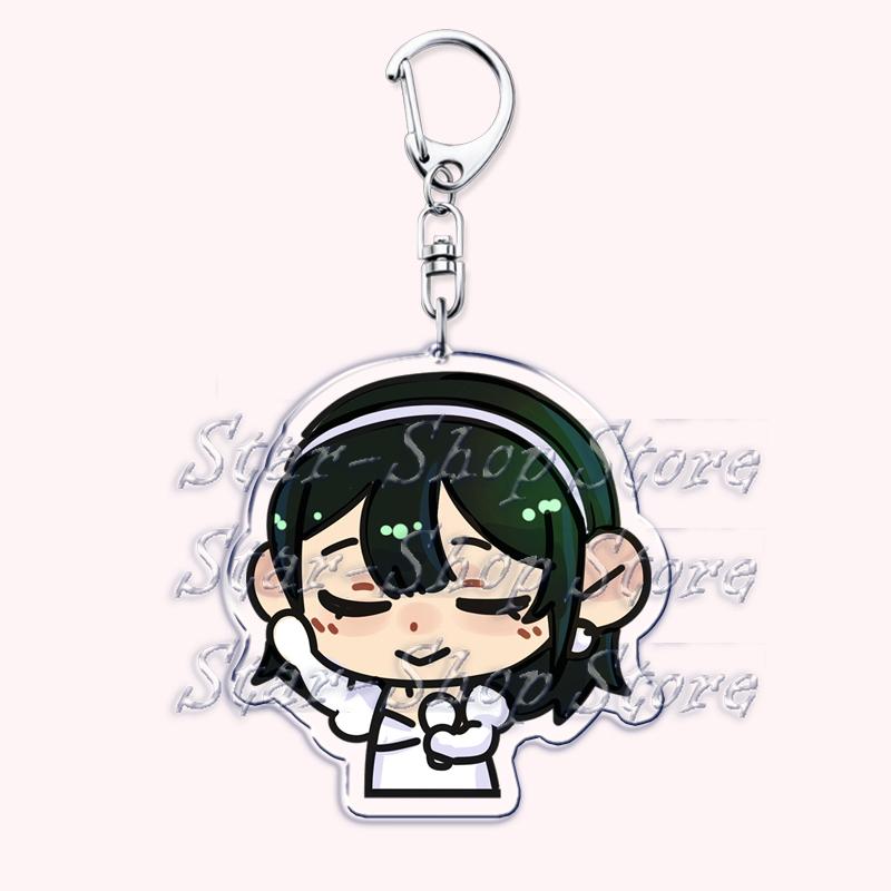 Cute Alien Stage Roommates Chibis Keychains for Womens Accessories Bag Luka Ivan Till Mizi Hyuna Sua Keyrings Jewelry Fans Gifts