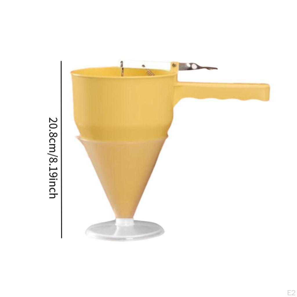Pancake Batter Dispenser Funnel with Stand Versatile Kitchen Tool Cupcake for