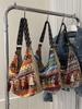 2025 Fashion Ethnic Tassel Canvas Shoulder Crossbody Tote - Large Capacity