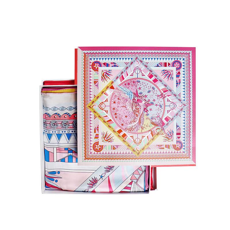 Aurora Aries Mulberry Silk Square Scarf