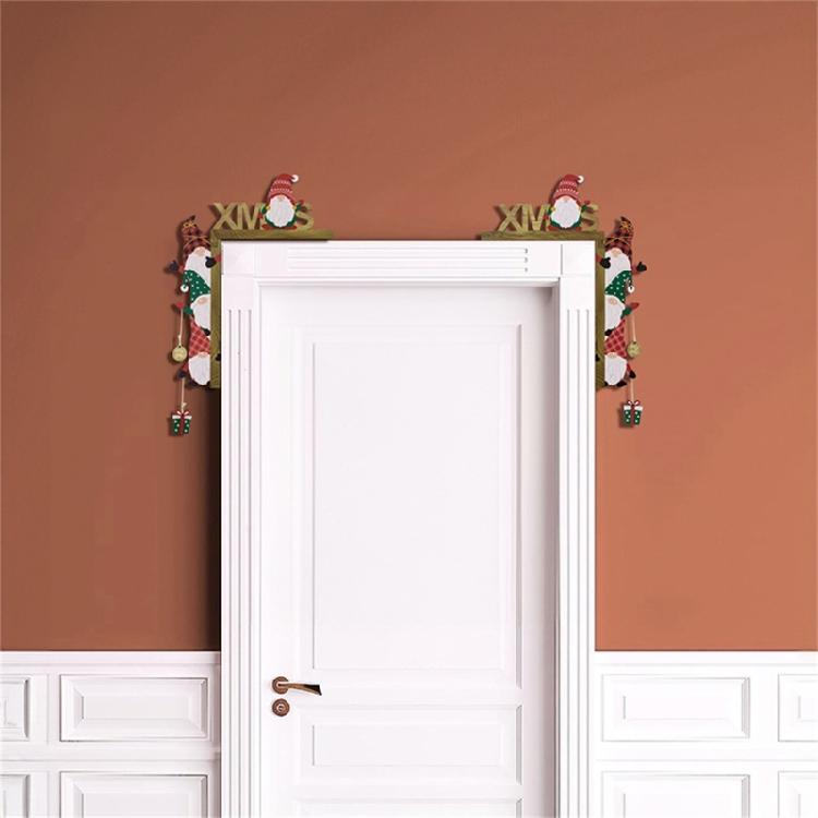 Festive Christmas Door Frame Decoration,Santa and Reindeer Designs Holiday Party