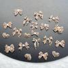 50Pcs Cute Mini Colorful Leopard Print Bow Nail Art Resin Designer Charms DIY Craft For Nail 3D Decorations Jewelry