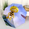 Automatic Opening and Closing Umbrella with Honeycomb Design Portable 3 Fold Design,8 Bone Iron Frame Outdoor Umbrella for Fans,Traveler