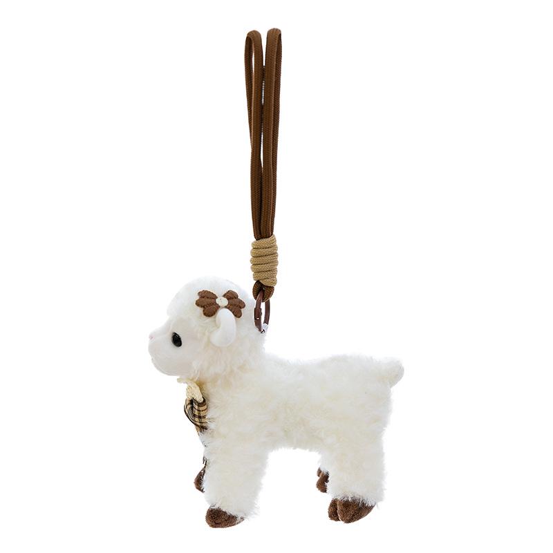 Cute Sheep Plush Toy Keychain - Little Lamb Bag Charm & Desk Companion Gift for Girls