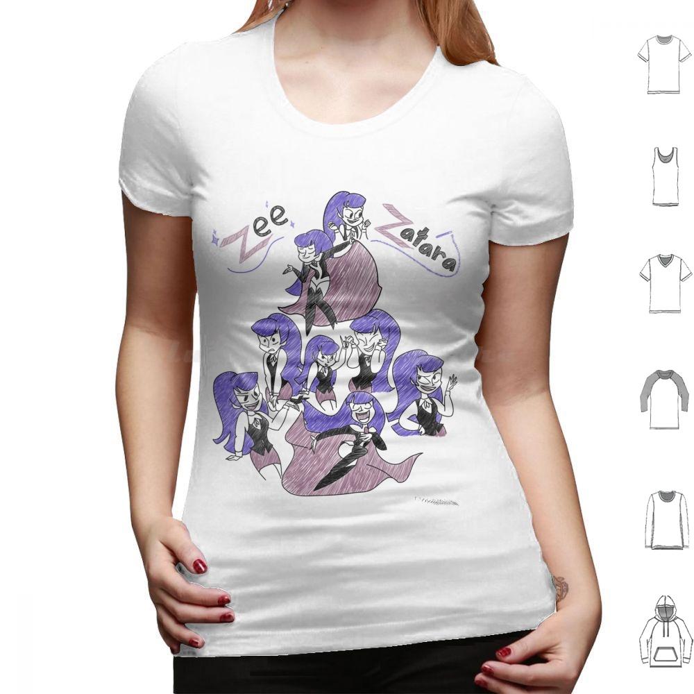 Sketchy Zee Zatara T Shirt Cotton Men Women DIY Print Zee Zatara Comics Zatana Superhero Girls Cartoon Magic Cartoons Magician