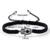 Fatima Prayer Hand Bracelet - Evil Eye Protection Couple Bracelets, Red Black Nylon Braided Lucky Jewelry for Men & Women