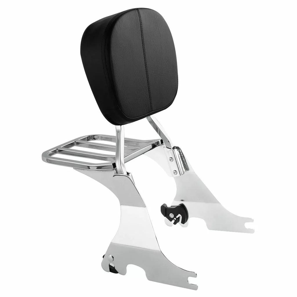 Motorcycle Low Sissy Bar Backrest Luggage Docking Kit For Harley Sportster 883 1200 2004-2023