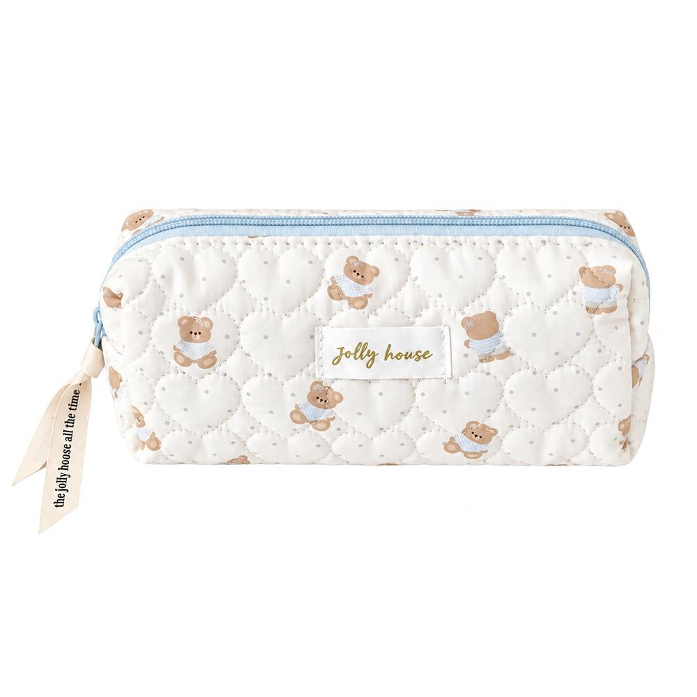 Lightweight Cartoon Bear Makeup Bag Large Capacity Toiletry Pouch Business Trips