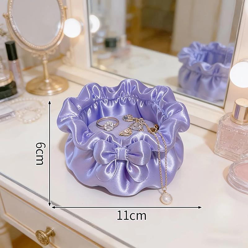 3D Printing Bow-Shaped Storage Tray Ins Lolita-Style Princess Dress Makeup Brush Pen Holder Desktop Cosmetic Jewelry Storage Box