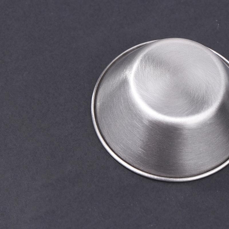 1Pc Stainless Steel Small Round Seasoning Dish  Pot Dipping Bowl Soy Sauce Cup Sushi Vinegar Soy Saucer Container Tray
