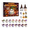 Halloween Advent Calendar 2025 24 Day Countdown Calendar with Acrylic Ghost/Gnome/Pumpkin Ornaments for Indoor Outdoor Home Party Decor