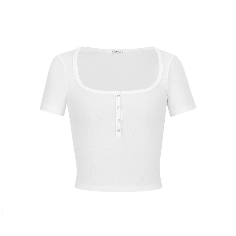 

Moses Queen Square Collar Short Sleeve Top - Pure Desire Extra Large