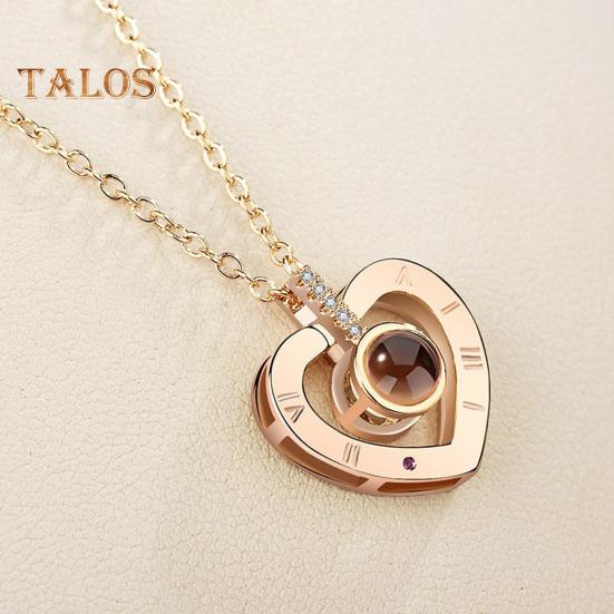 Bildehalskjede Personlig Fotoprojeksjonshalskjede Minnesmerke Valentinsdag Bursdagsgaver til Kone Kjæreste