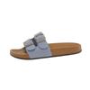 Classic Cork Slippers Women Fashion Soft Thick Sole Cork Slippers Summer Beach Sandals Home Open Toe Flat Shoes Slides Women