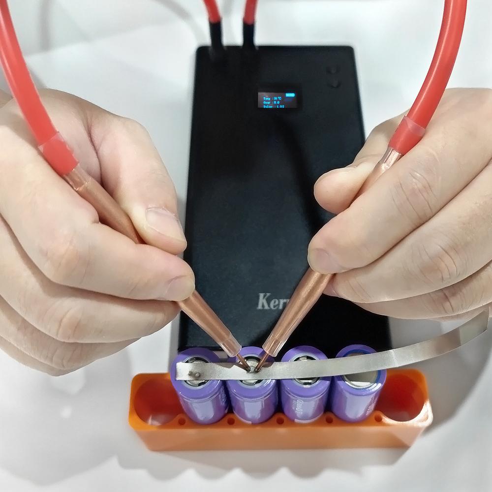 DIY-Punktschweißstift Handheld-Impulsschweißung Reines Kupferkabel Aluminiumoxid-Lötnadel Für Punktschweißmaschine 18650 26650 Batterie