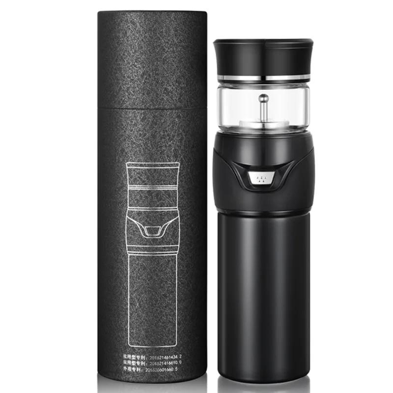 

Holiday Gift Stainless Steel Thermos Cup Tea Water Separation Highend 501-600ml чёрный