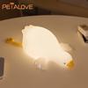 Capybara Night Light Rechargeable Mobile Smart Settings Timing Silicone Lamp Unique Bedside Decoration Pat Brightness Adjustment