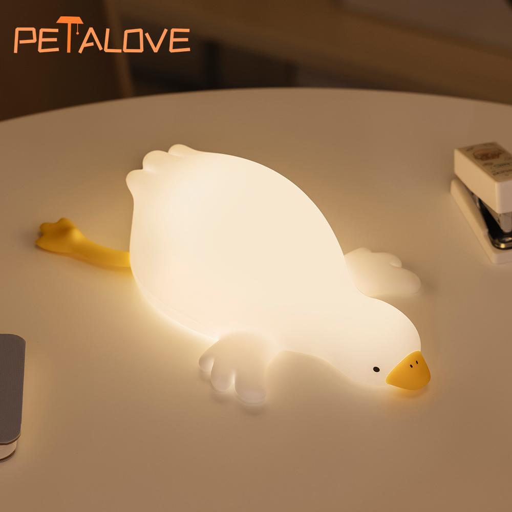 Capybara Night Light Rechargeable Mobile Smart Settings Timing Silicone Lamp Unique Bedside Decoration Pat Brightness Adjustment