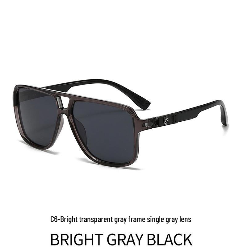 New Classic Men's Polarized Sunglasses with Spring Hinges for Outdoor, Driving, and Fishing Activities.