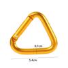 Snap Camping Outdoor Triangle Metal Aluminum Zinc Zinc Alloy Keychain Hook Carabiner Buckle